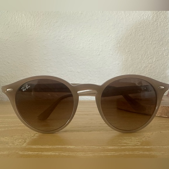 Ray-Ban Highstreet 51mm Round Sunglasses -Turtledove - Picture 4 of 10